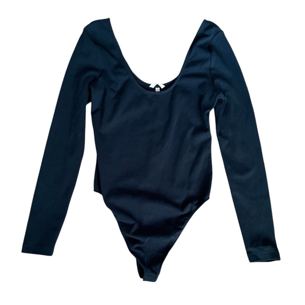 Eberjey Black Long Sleeve Bodysuit Sz M